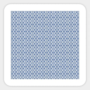 Blue color rectangle geometrical design Sticker